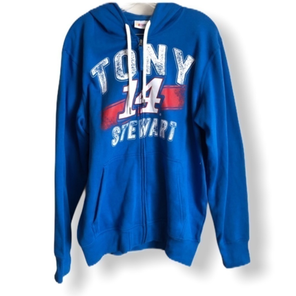 NASCAR Tony Stewart Hooded Zip Up Sweater‎